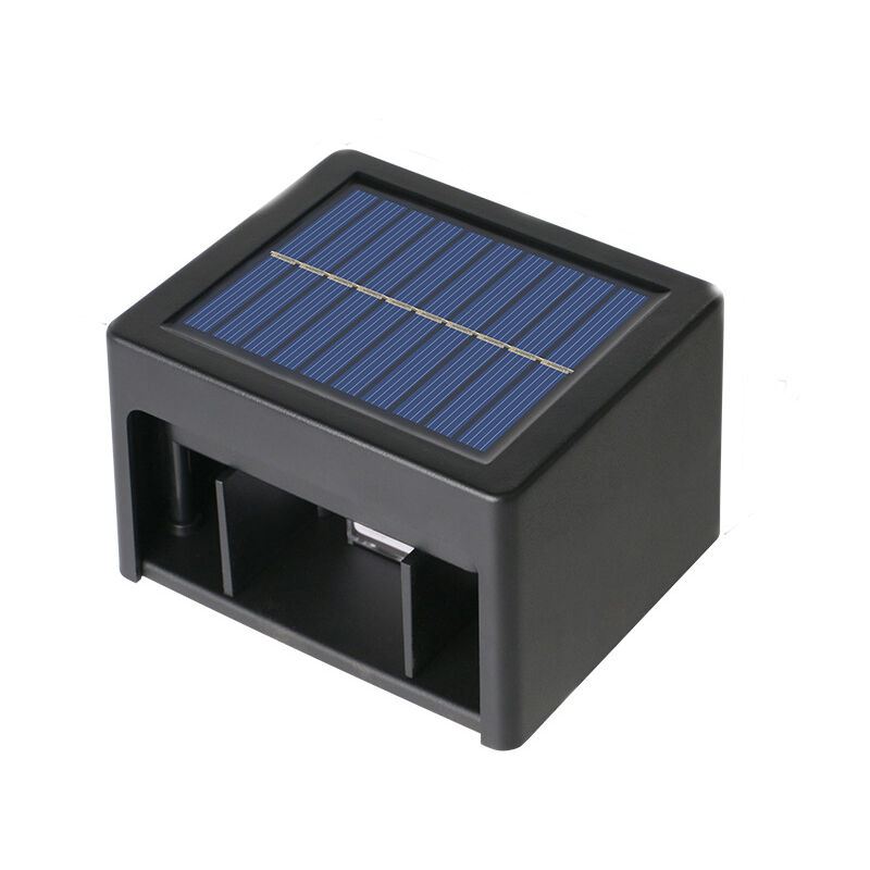foto del prodotto 2 confezioni di luci solari da parete, luce solare a led per giardino esterno, luce da parete esterna a led ip65 luce solare impermeabile per porta