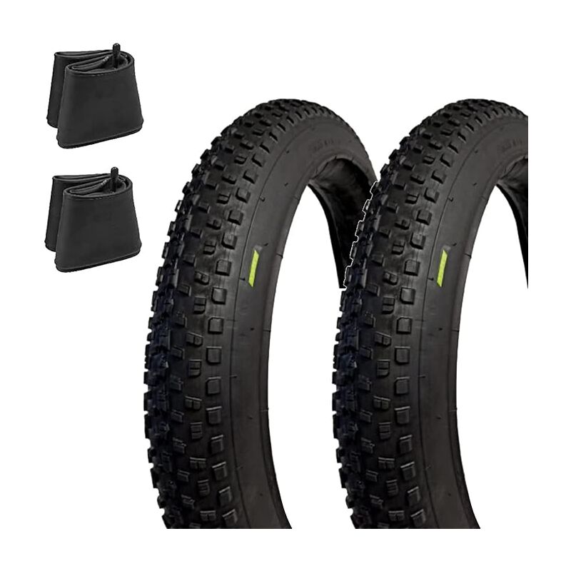 foto del prodotto 2 copertoni 2 camere d aria 26 x 4.00 fat bike ecovelo