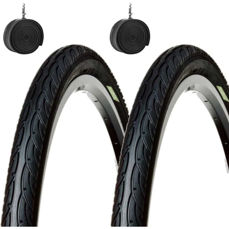 foto del prodotto 2 copertoni 26 x 1.95 camere pneumatici stradali 50 559 gomme slick 26 mtb
