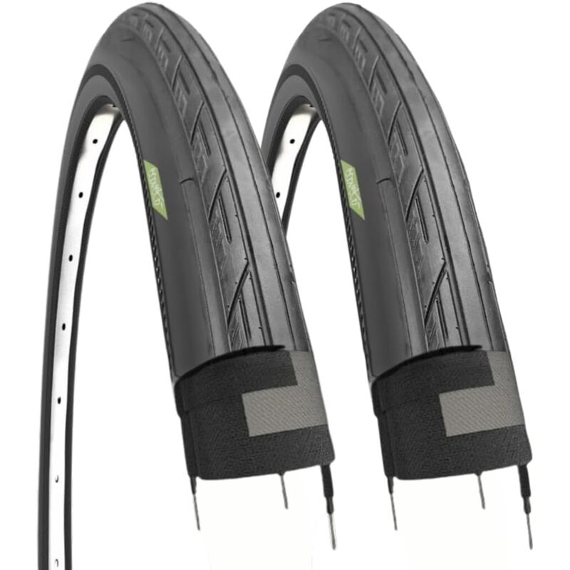 foto del prodotto 2 copertoni 700 x 25c 25 622 pneumatici stradali per bici da corsa road bike bdc strada da passeggio