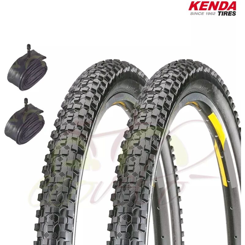 foto del prodotto 2 copertoni mtb 29x2.10 camere con valvola americana pneumatici mountain bike