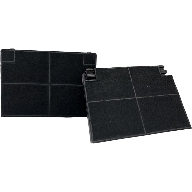 foto del prodotto 2 filtri a carbone rettangolare per cappa aspirante elica franke whirlpool rex electrolux, type eff70 dimensioni 195x139x21 mm 