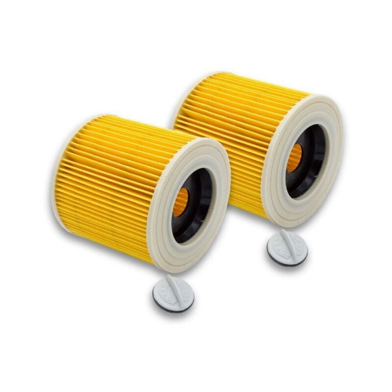 foto del prodotto 2 filtri a cartuccia per aspirapolvere compatibili con k rcher wd2 wd3 mv3 mv2