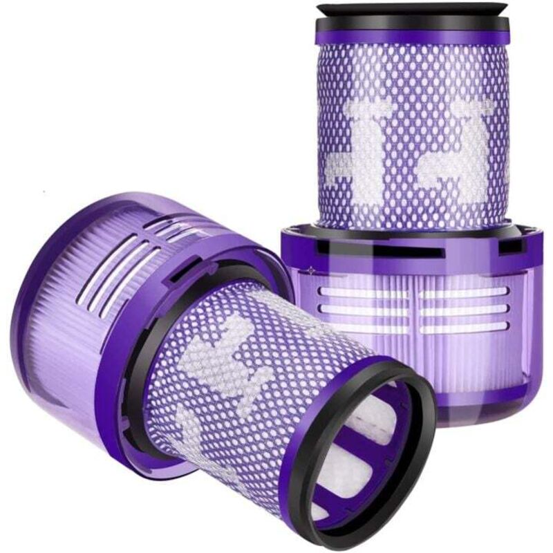 foto del prodotto 2 filtri di ricambio per aspirapolvere dyson v12, detect slim absolute extra total clean fluffy, accessori per aspirapolvere per la pulizia della casa