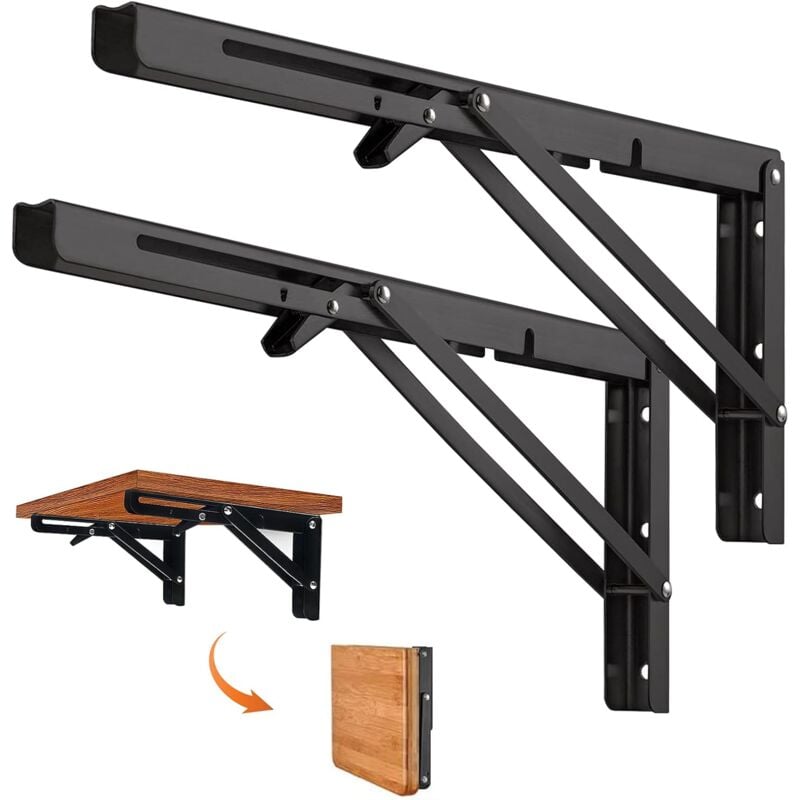 foto del prodotto 2 foldable shelves of 400 mm with a load capacity of 80 kg.