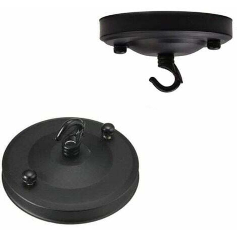 foto del prodotto 2 ganci da soffitto per lampadari vintage, ganci da soffitto in ferro battuto vintage, portapiatti, lampadario, tetto, ventosa, telaio, luce,