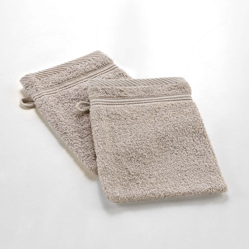foto del prodotto 2 guanti da bagno 15 x 21 cm teneresse tortora douceur d int rieur