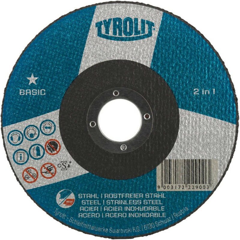 foto del prodotto 2 in basic 125 x 1,6 mm di dritto per acciaio va tyrole