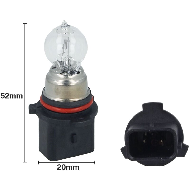 foto del prodotto 2 lampade alogene psx26w 12v 26w pg18.5d-3 clear compatibile con philips 12278c1