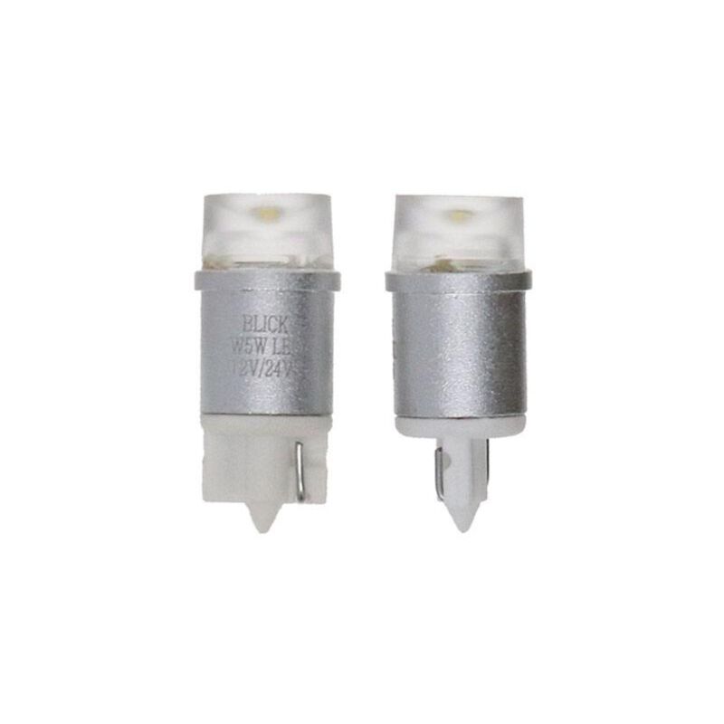 foto del prodotto 2 lampadine a led a cuneo w5w, 12 24 volt 0,5 watt base w2.1x9.5d