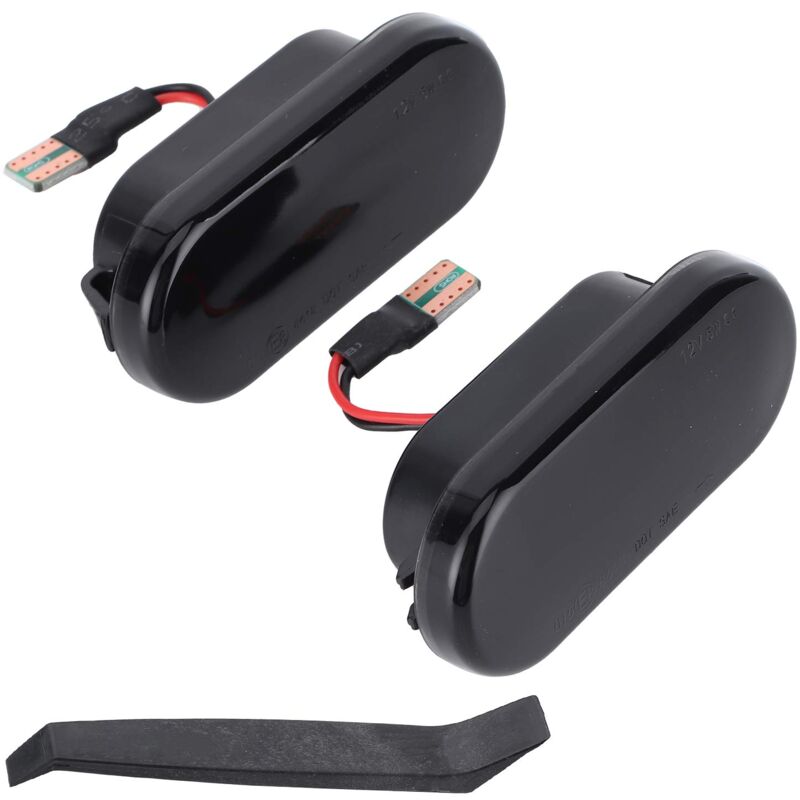 foto del prodotto 2 luci di posizione laterali a led, indicatore di direzione del parafango, modifica auto, affumicato jeffergarden