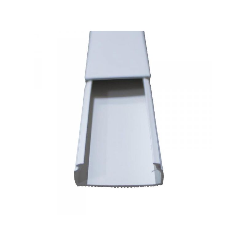 foto del prodotto 2 metri canaline passacavi 30x10mm bianco coperchio incluso made in italy