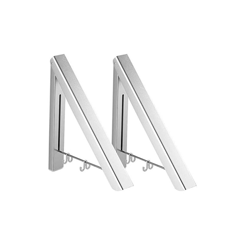 foto del prodotto 2 pack invisible clothes hangers foldable portable drying coats clothes hangers