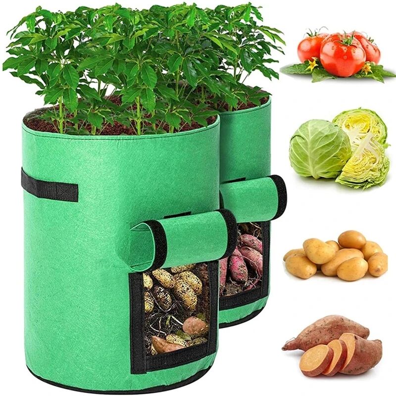 foto del prodotto 2 pcs 7 gallon bubble extractor filter grow bag for home garden fruit plants potato pot