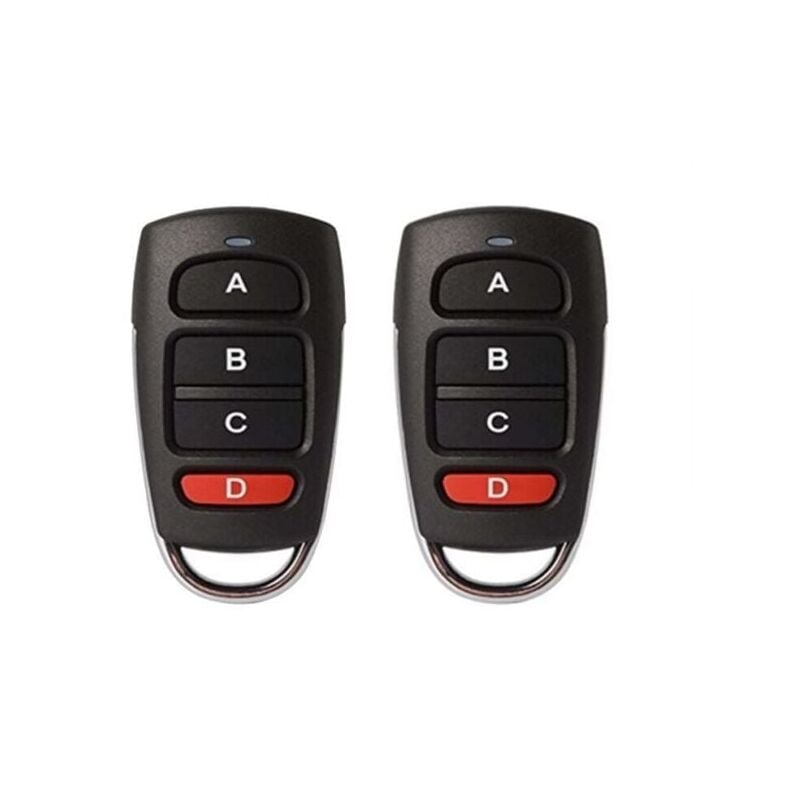 foto del prodotto 2 pezzi 68,3x35,7 mm 433 mhz telecomando universale per cancelli, telecomando universale per cancelli, duplicatore di clonazione wireless ymyny