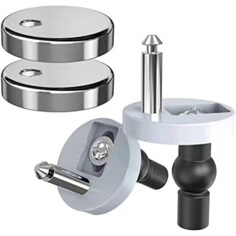 foto del prodotto 2 pezzi accessori per coperchi secchi, connettore a vite per coperchi, cerniera in acciaio inossidabile per coperchi