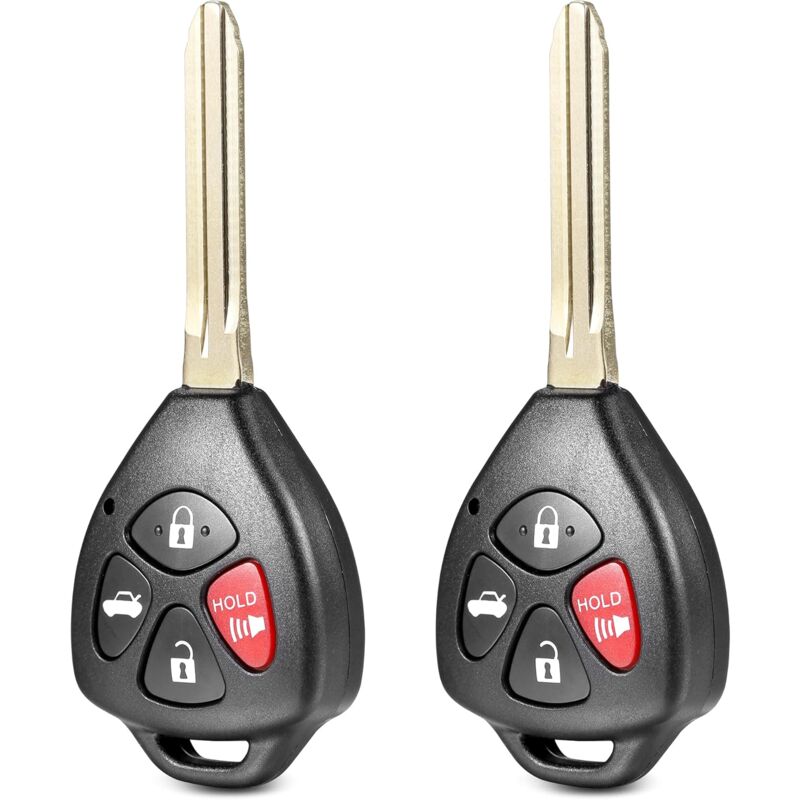 foto del prodotto 2 pezzi di ricambio telecomando senza chiave per auto portachiavi per toyota corolla 2010 2013 venza 2009 2016 con chip g gq4 29t, 1470a 10t,