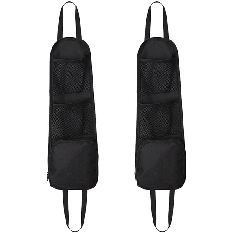 foto del prodotto 2 pezzi di stoccaggio laterale per auto, organizer laterale per seggiolino auto, borsa multifunzione per appendere il seggiolino auto, borsa per