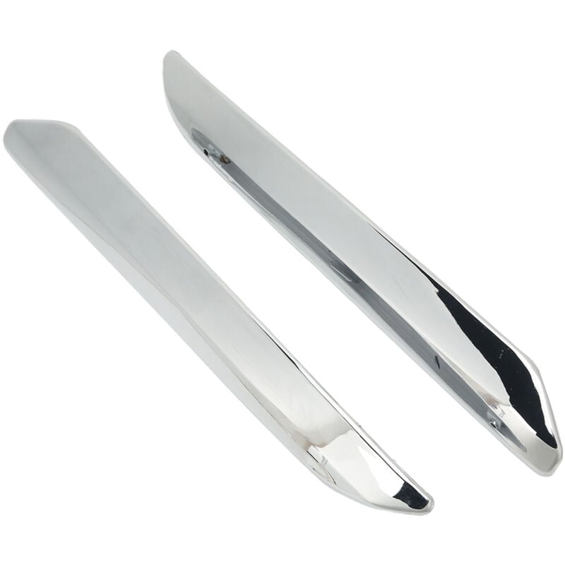 foto del prodotto 2 pezzi di striscia paraurti anteriore sinistra destra antigraffio argento cromato di ricambio per citroen c5 x7 2007-2015 - eosnow