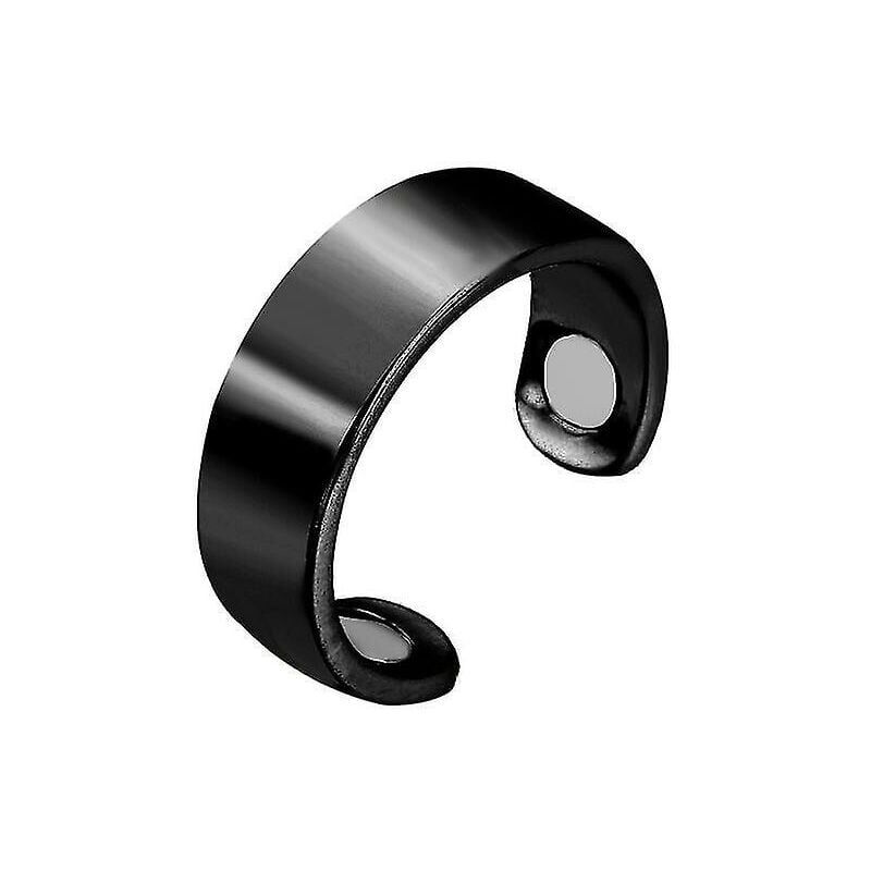 foto del prodotto 2 pezzi diabete monitor della glicemia anello misuratore di glicemia monitor del diabete misuratore della glicemia salute nero