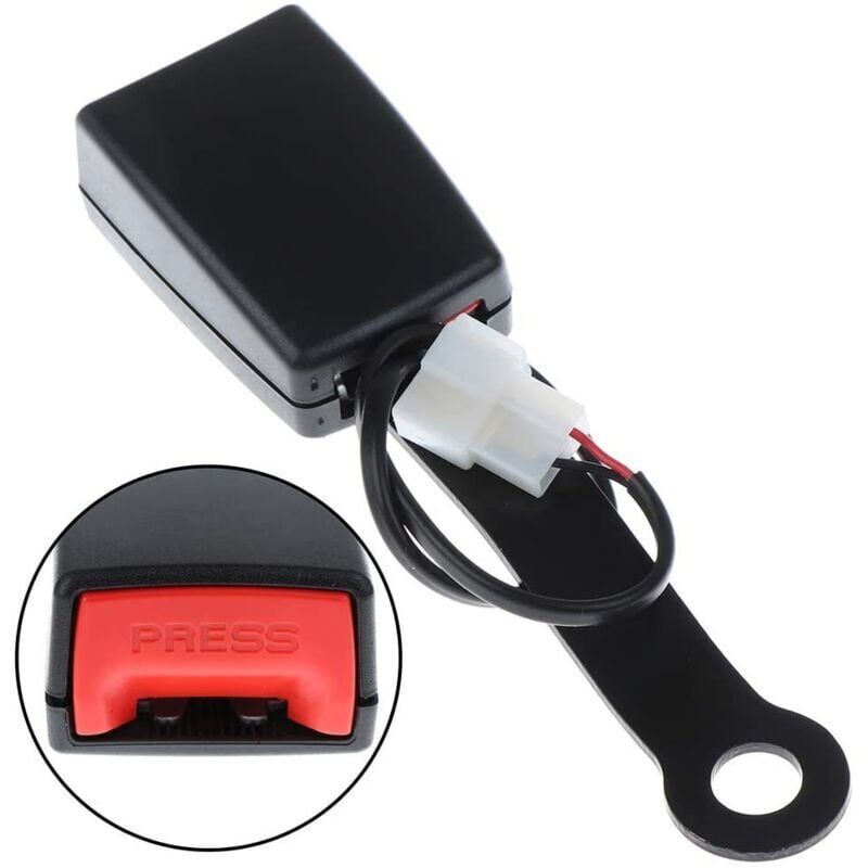 foto del prodotto 2 pezzi fibbia della cintura di sicurezza anteriore dell auto connettore presa camlock fibbia di avvertimento cintura di sicurezza inserto estensione