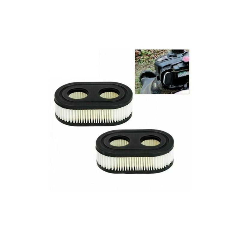 foto del prodotto 2 pezzi filtro aria con coperchio filtro aria per briggs stratton 550e 575ex 575is 625exi 650exi 675exi 675is tosaerba 594106 798339 798452 593260