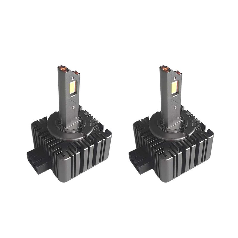foto del prodotto 2 pezzi lampade led d1s d1r 35w 12v 7000lm 6000k plug play più luminoso dello xenon originale