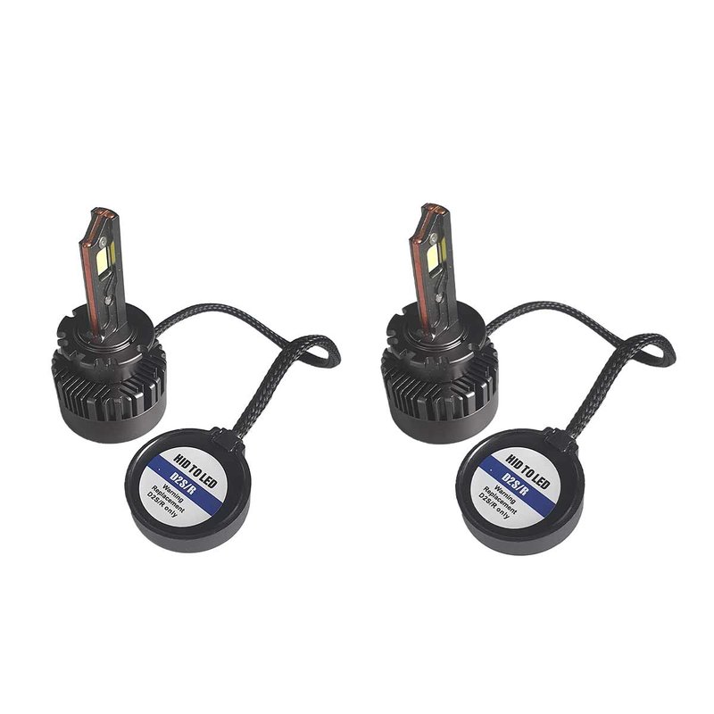 foto del prodotto 2 pezzi lampade led d2s d2r 35w 12v 7000lm 6000k plug play più luminoso dello xenon originale