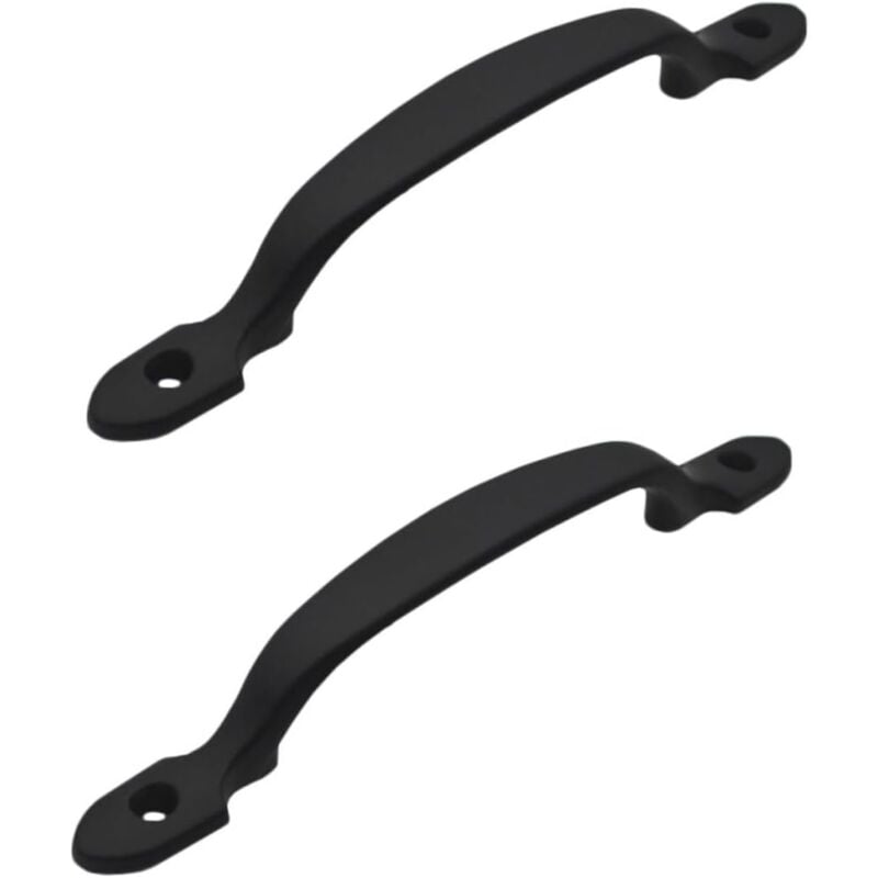 foto del prodotto 2 pezzi maniglia per mobili, maniglie ad arco nere per mobili, maniglia per porta di mobili da cucina in lega di zinco per cucine, bagni e