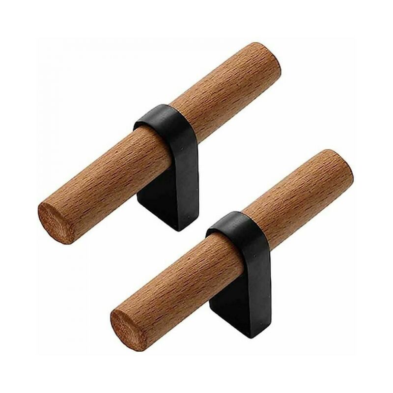 foto del prodotto 2 pezzi maniglia per mobili maniglie per cassetti in legno maniglia per cucina t ferramenta per armadietti pomelli per porte maniglia per mobili