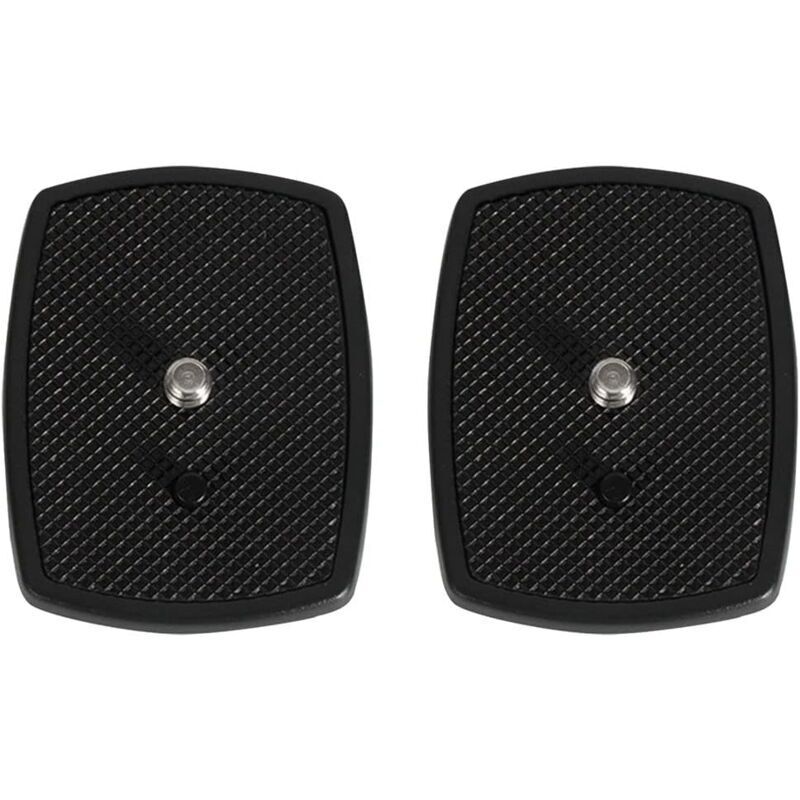 foto del prodotto 2 pezzi piastra a sgancio rapido per treppiede, piastre a sgancio rapido per fotocamera, adattatore per piastra a sgancio rapido, con vite standard