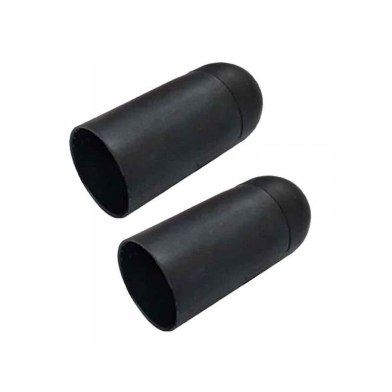 foto del prodotto 2 pezzi portalampade e14, portalampada in termoplastico nero slim cilindro