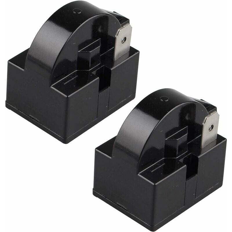 foto del prodotto 2 pezzi qp2 33 rel di avviamento ptc 33 ohm 220 v pin singolo ptc per compressore frigorifero congelatore nero,