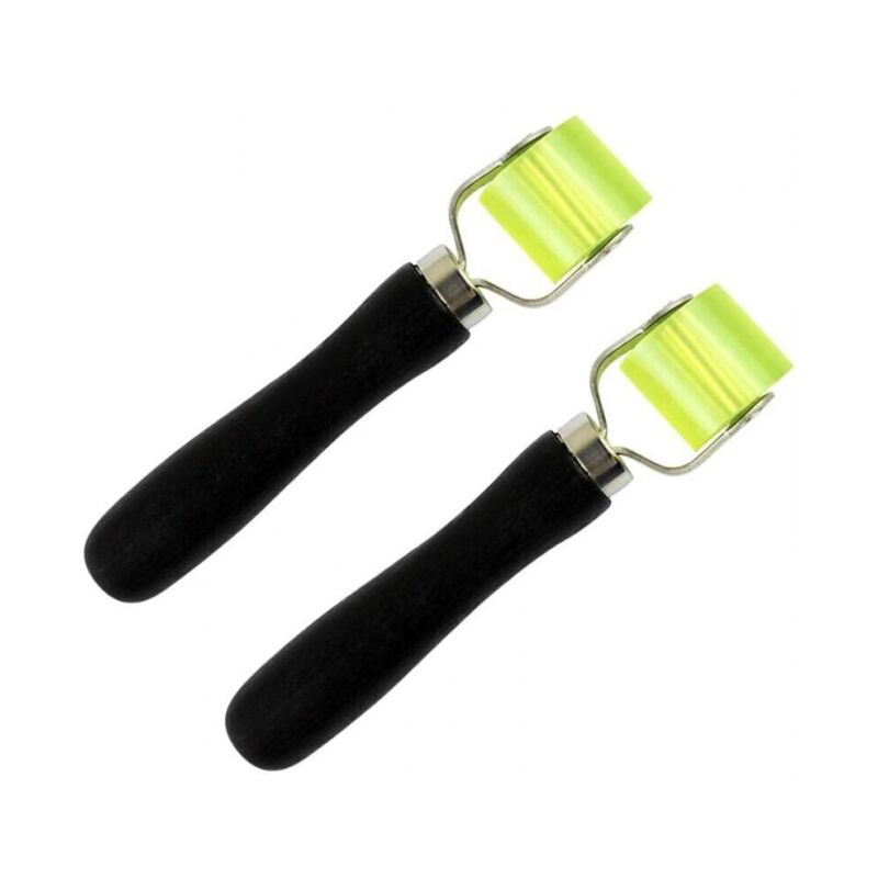 foto del prodotto 2 pezzi rullo di pressatura manuale rullo di pressatura professionale sistema anti tamburo strumento di installazione rullo in silicone resistente al