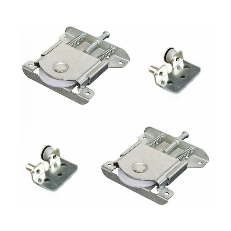 foto del prodotto 2 pezzi ruote per ante scorrevoli guide guide cuscinetti a sfera parti scorrevoli set di ruote per anta dell armadio in nylon