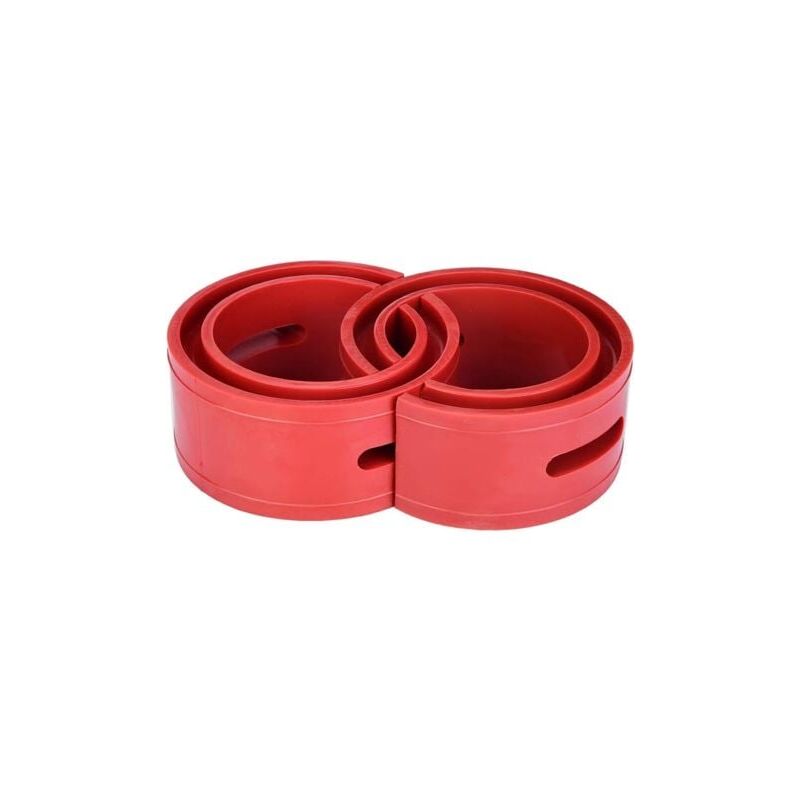 foto del prodotto 2 pezzi tampone a molla per ammortizzatore universale per auto, rosso, per paraurti auto, tipo e lablanc