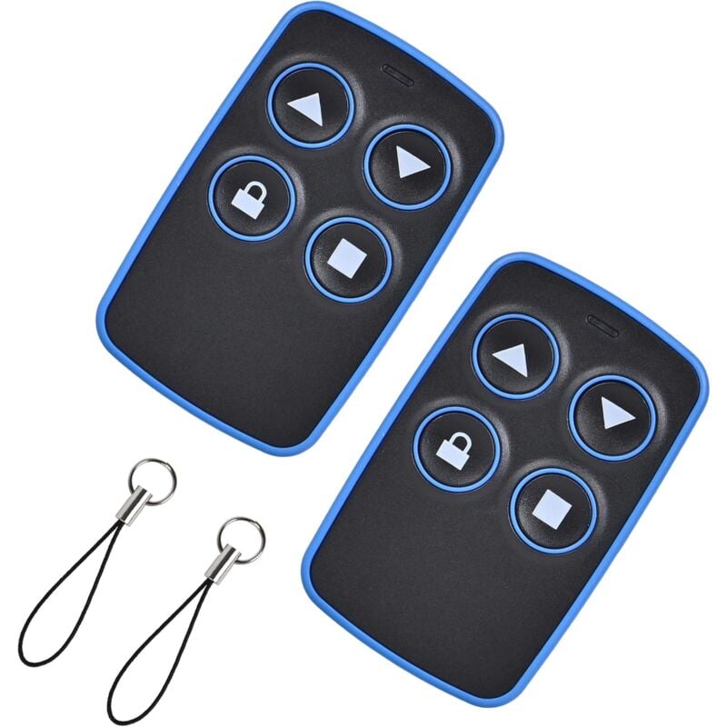 foto del prodotto 2 pezzi telecomando universale, copiatrice telecomando cancello, porta garage, segnale acustico universale, codice variabile, duplicatore badge,