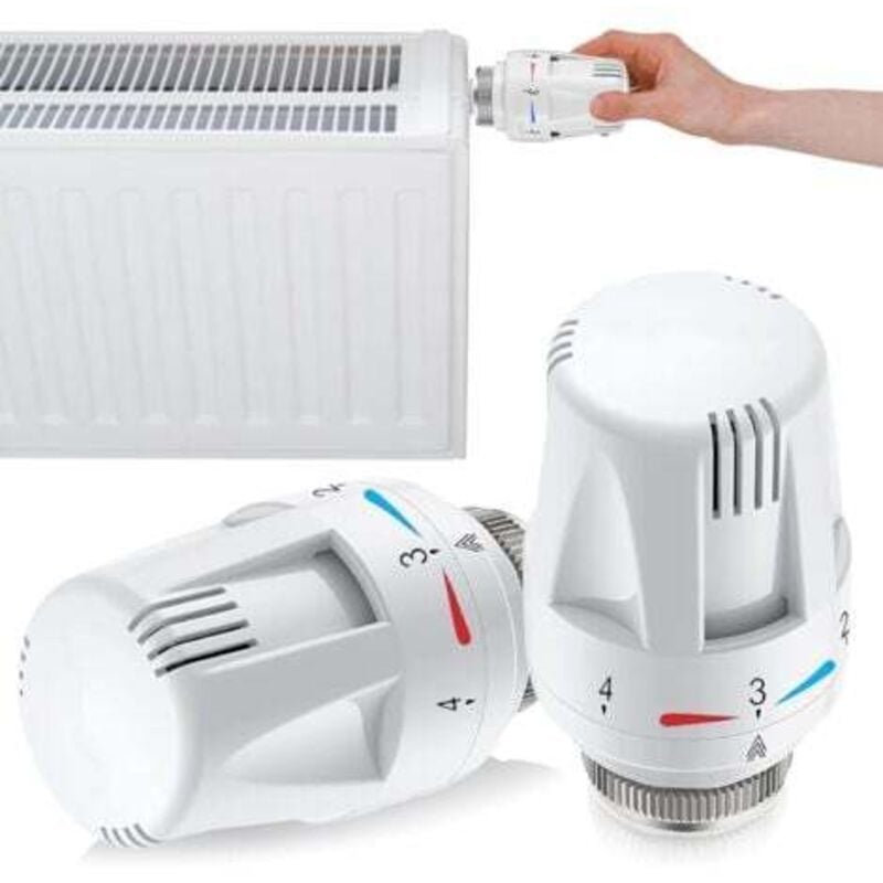 foto del prodotto 2 pezzi testa termostatica per radiatore,valvola per radiatore,testa termostatica per radiatore,testa di ricambio,termostato per radiatore m30 x 1,5