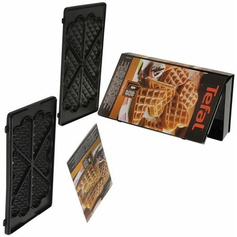 foto del prodotto 2 piastre waffle cuore piastra per waffle, tostapane tefal 323830