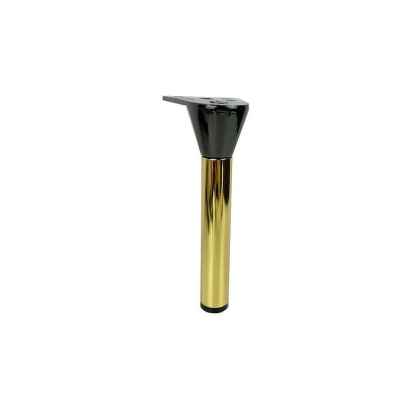 foto del prodotto 2 piedini di supporto per mobili in metallo alti 15 cm nero canna di fucile titanio 