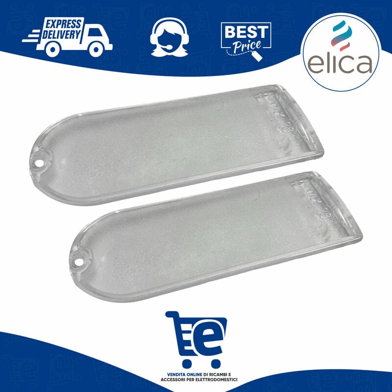 foto del prodotto 2 plafoniere illuminazione diffusore cappa aspirante elica 134x51mm pla0023132a