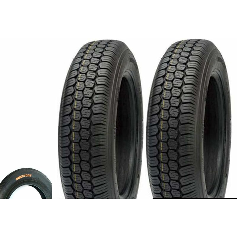 foto del prodotto 2 pneumatici 125 12c 4pr 62j tubeless tl per ape p i a g g i o e vecchia f i a t 500 epoca ruote gomme copertoni