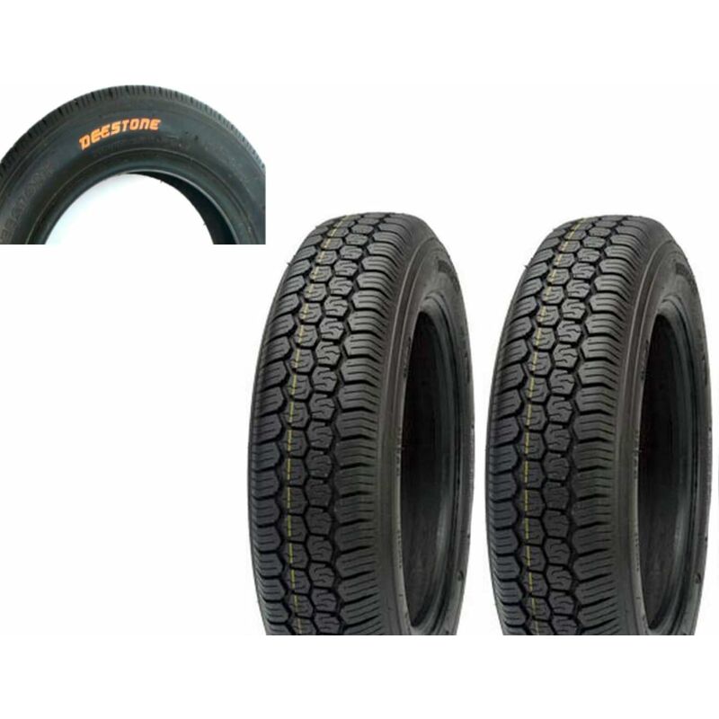 foto del prodotto 2 pneumatici 125 12c rinforzati 8pr 81j tubeless tl per ape p i a g g i o e vecchia f i a t 500 epoca ruote gomme copertoni