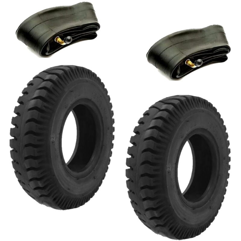 foto del prodotto 2 pneumatici 2.50 4 con camere daria coppia 2,50 x 4 gomme 4pr x carrellino