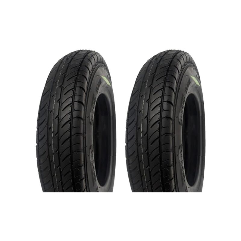 foto del prodotto 2 pneumatici 4.00 10 copertoni tube type 4 p.r. per ruote carrello rimorchio