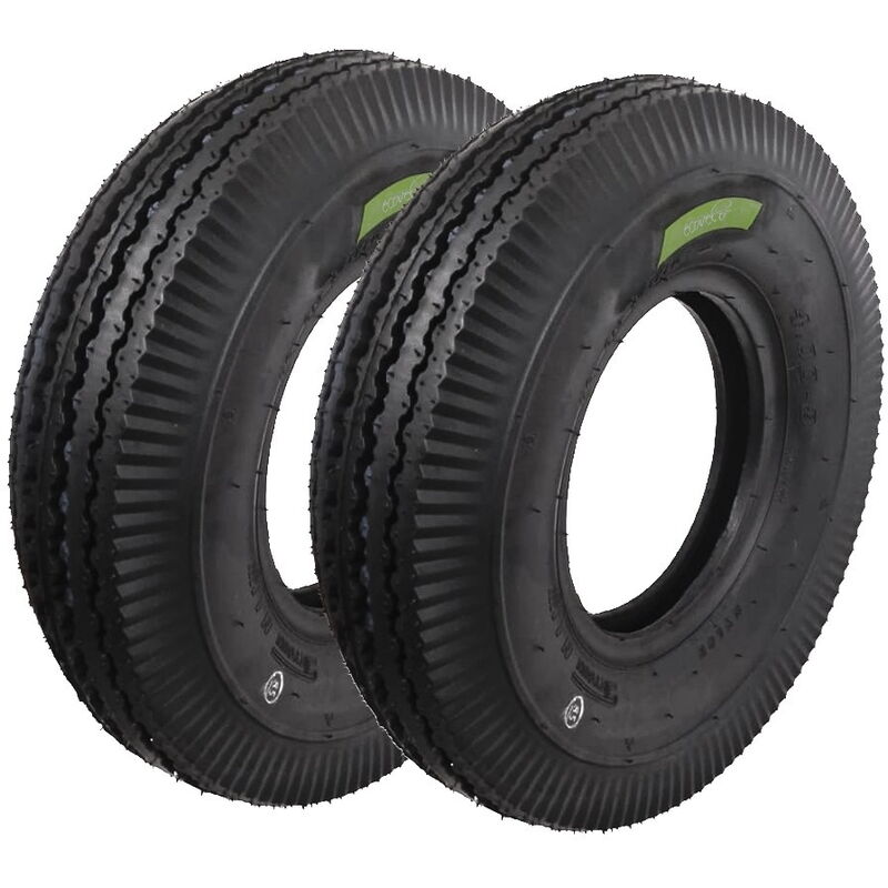foto del prodotto 2 pneumatici copertoni 4.00 8 gomme 6 pr ruote rinforzate carrello rimorchio