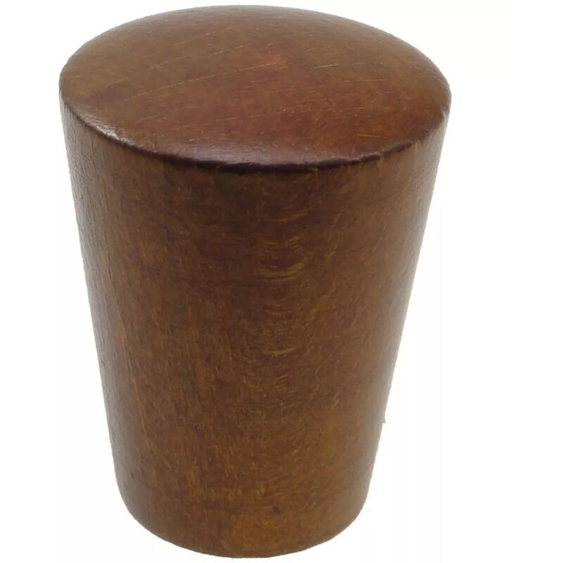 foto del prodotto 2 pomoli meteo per bastone 28mm colore teak.