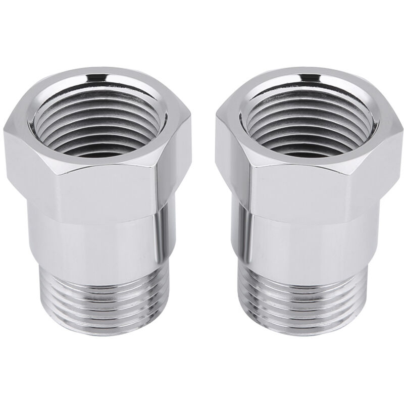 foto del prodotto 2 pz 32mm m18 1.5 o2 sensore di ossigeno extender estensione spacer tappi adattatore argento eosnow