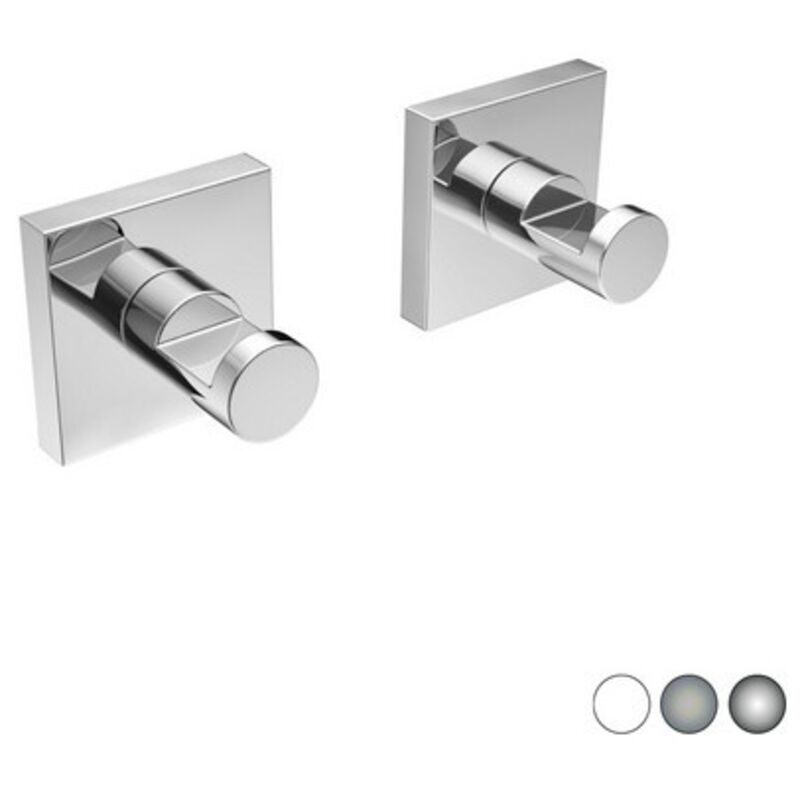 foto del prodotto 2 pz appendiabiti mod. hotel maison bianco cm 5 x h. 5 x 4,5