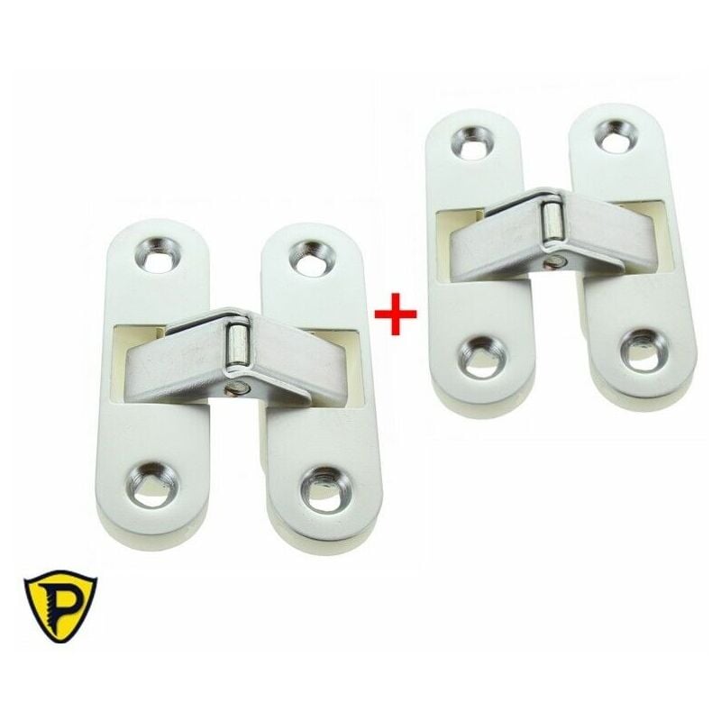 foto del prodotto 2 pz cerniera a scomparsa universale per bussole e porte cromo satinato a0111 51